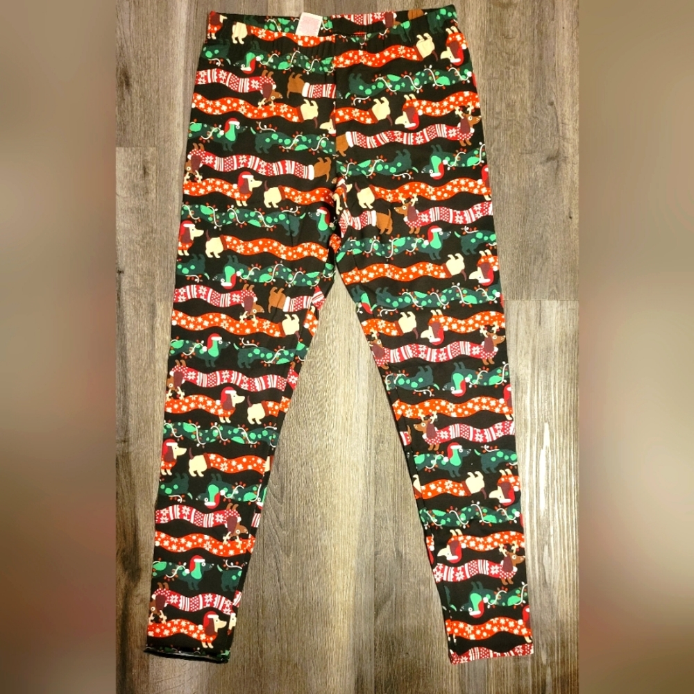 Women's Christmas Leggings: Size M